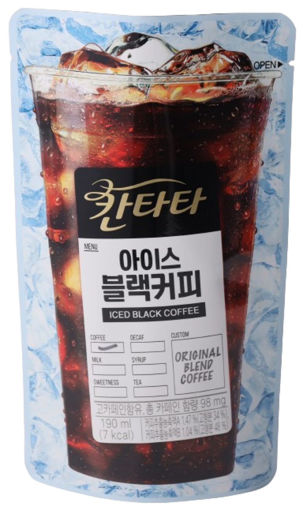 칸타타 아이스 블랙커피